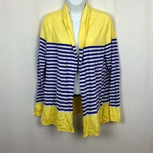 Talbots open front cardigan sweater L